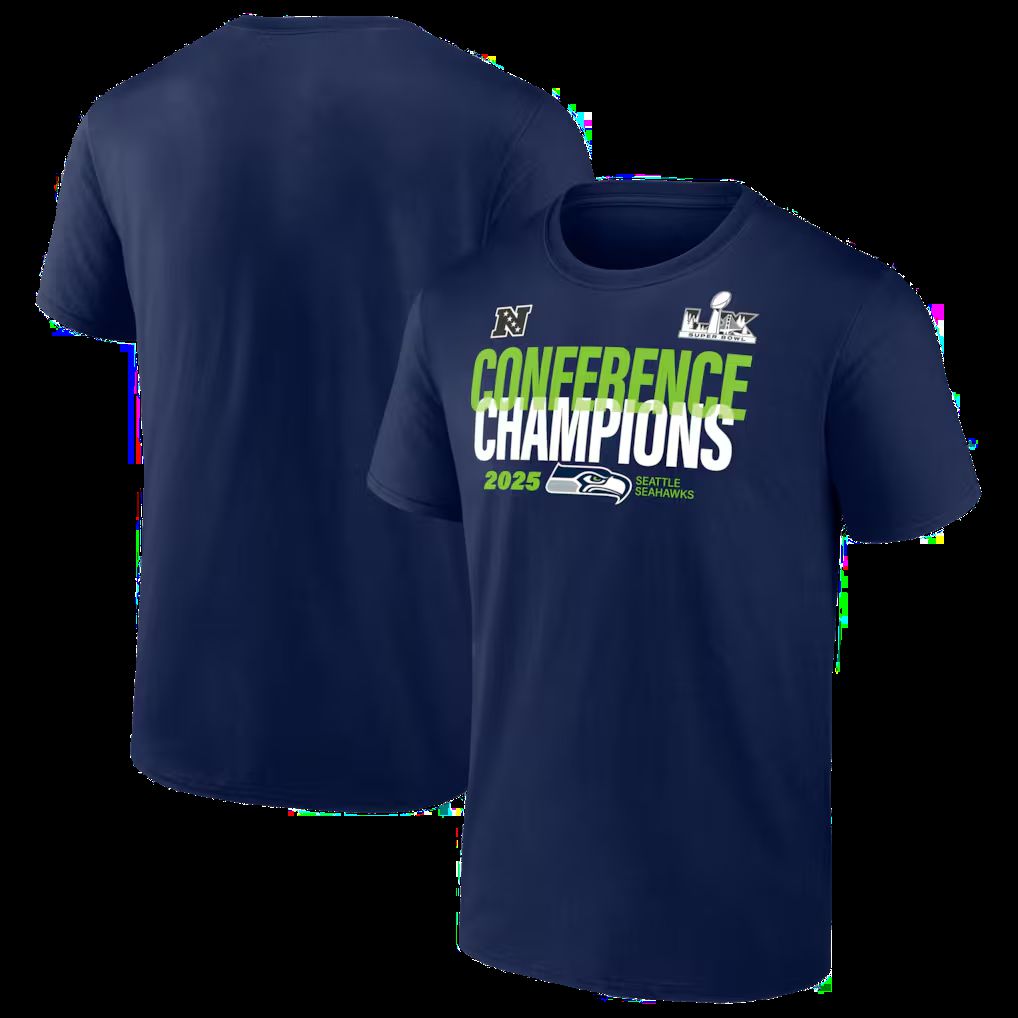 Men 2026 NFL Seattle Seahawks T-shirt blue 02->->Sports Accessory